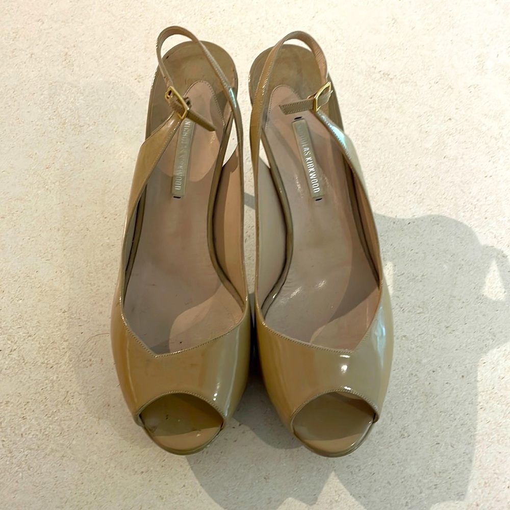 Nicholas Kirkwood platform patent leather heels